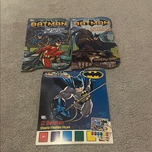 Batman books and paint Set -